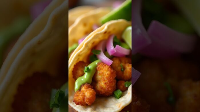 Crispy Air Fryer Cauliflower Tacos You’ll Obsess Over #airfryerrecipes #recipe #cooking