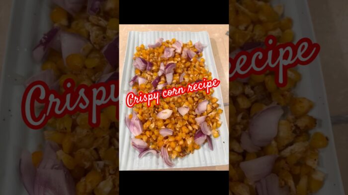Crispy corn recipe in Air fryer❤️Air fryer recipe #airfryerrecipes #crispycorn #ytshorts #inshot