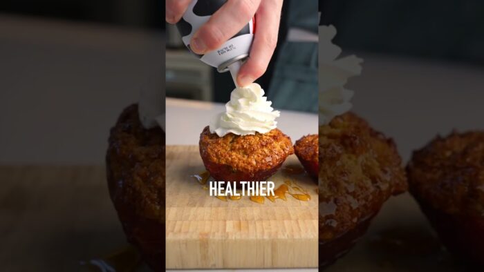 Crujiente de manzana en freidora de aire, fácil y saludable