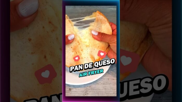 Descube este PAN DE QUESO en la freidora de aire  con solo ¡3 INGREDIENTES! #airfryer #food