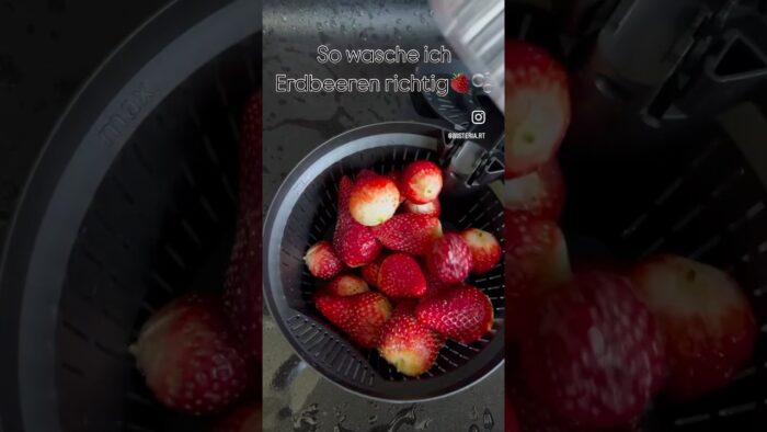 Erdbeeren reinigen im Thermomix: Schnell & gründlich mit Natron🫧🚿🍓#erdbeer #mai #frühling #liebe