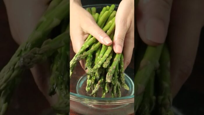 Espárragos con limón en freidora de aire