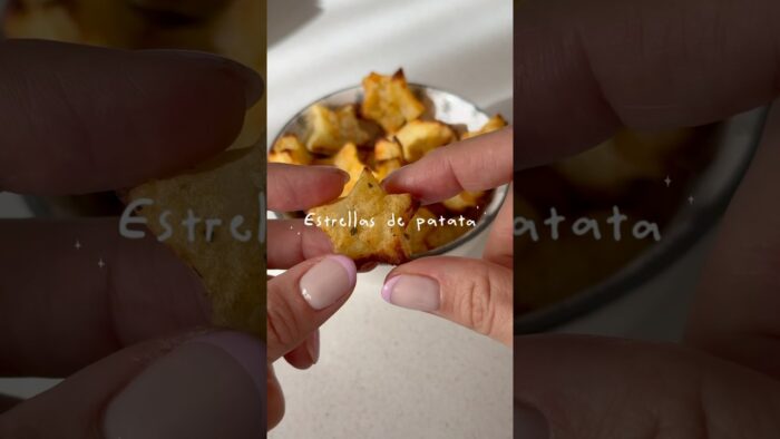 Estrellas de patata en airfryer #recetasfaciles #recetas #recetavegana #recetasanas