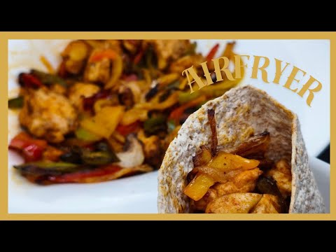 ✅ FAJITAS 🌯 DE 🍗 POLLO EN FREIDORA DE AIRE ✨