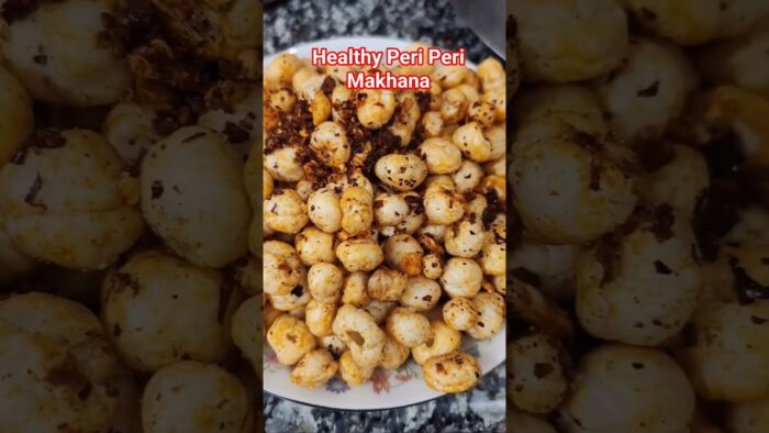 Healthy peri peri Makhana #easynutrition #airfryer #makhana #snacks #quickrecipe#recipe