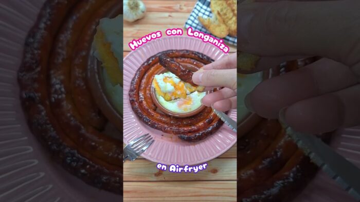 🔥 🍳 Huevos con Longaniza en Airfryer 🌭🔥  #receta #airfryer #longaniza