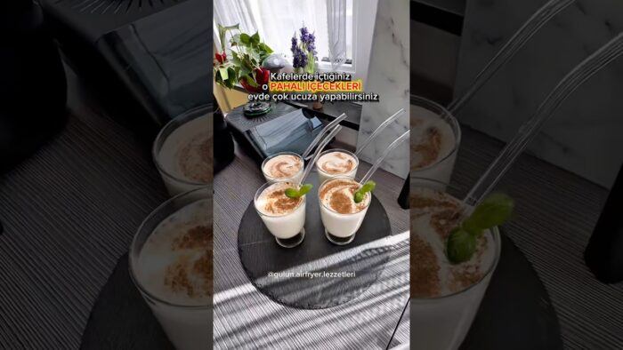 Kafelerdeki içecekleri evde yapıyoruz…#thermomix #tm7