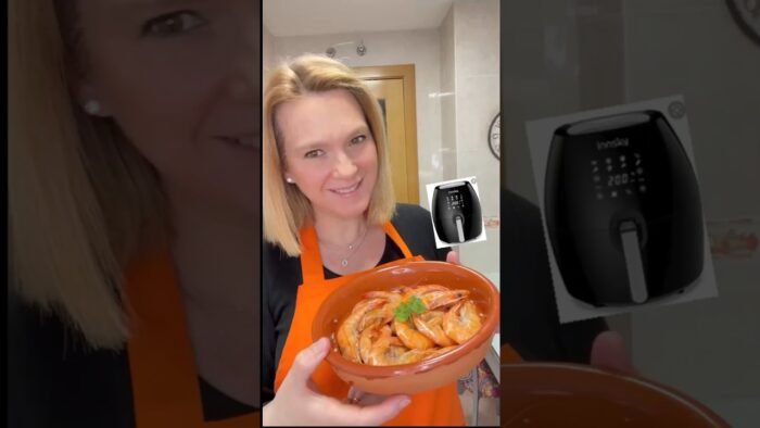 LANGOSTINOS🦐😍HECHOS EN FREIDORA DE AIRE ¡receta muy fácil, rápida! #airfryer #receta