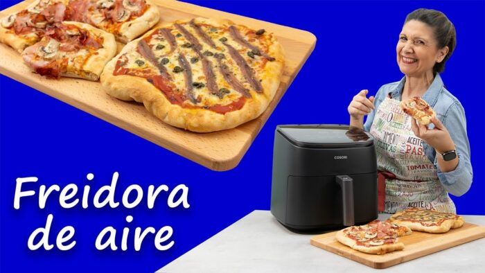 La Pizza Casera Más FÁCIL del Mundo en Freidora de Aire