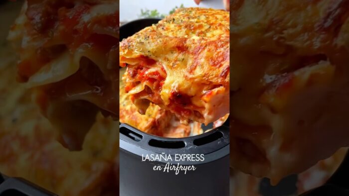 Lasaña airfryer✨#viral #mapetitebouchee #recetasfaciles #recetasfacilesyrapidas