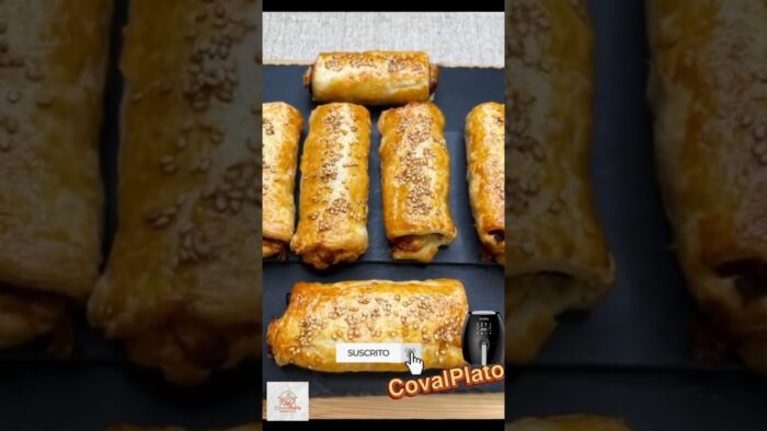 NAPOLITANAS 🥰 YORK QUESO en FREIDORA DE AIRE #covalplato #recetas