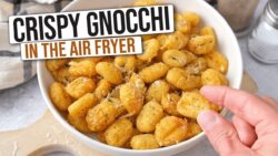Ñoquis crujientes en freidora de aire [¡Una idea fácil para un refrigerio!]