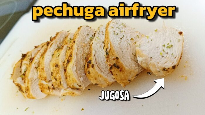 PECHUGA JUGOSA DE POLLO EN FREIDORA DE AIRE. 🍗💨