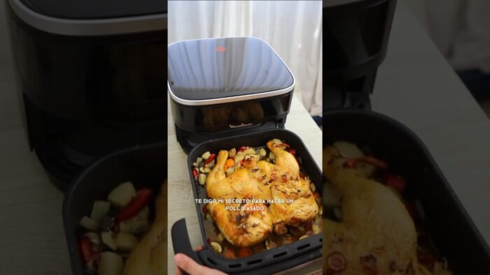 POLLO ASADO EN FREIDORA DE AIRE | Receta de Keto con Laura