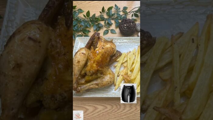 POLLO PICANTÓN🍗 en FREIDORA DE AIRE😍, sale muy jugoso y es sencillo de preparar #recetas #airfryer