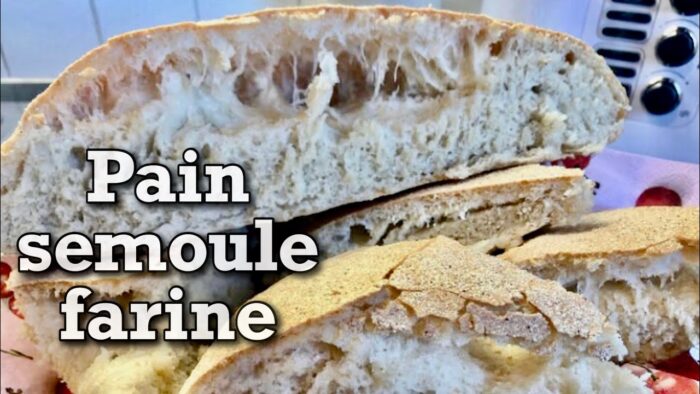 ⭐️Pain semoule farine (version thermomix monsieur cuisine)