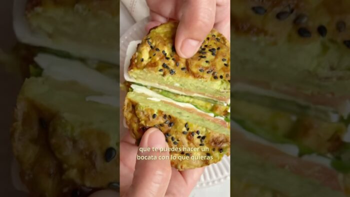 Pan de aguacate 🥑 #pansaludable #aguacate #recetas #airfryer #viral
