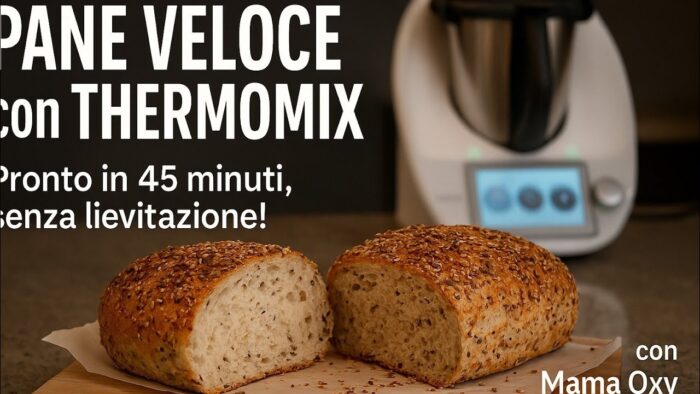 Pane Veloce con Thermomix 🍞 – Pronto in 45 Minuti, Senza Lievitazione! #paneveloce #thermomix