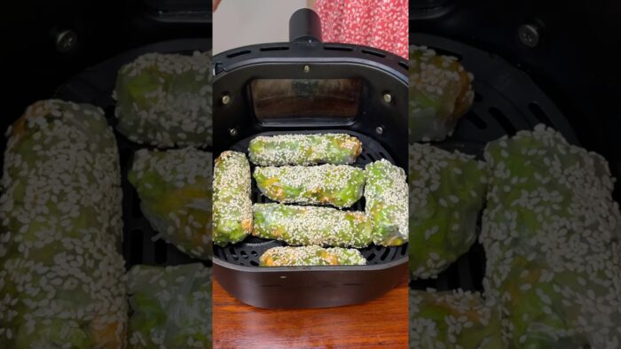 Paneer Rice paper Rolls in Airfryer | Healthy Recipes | #ytshorts #gymdiet