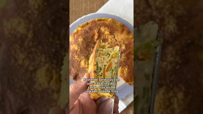 Pastel de verduras en minutos #recetas #recetasairfryer