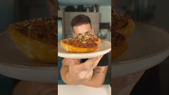 Patatas Rellenas de Atún y Verduras en Airfryer #shorts #recetas