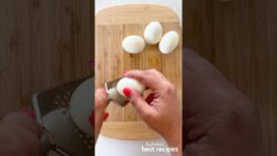 Piruletas de huevo relleno en freidora de aire