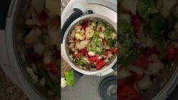 Pisto con berenjena y arroz basmati