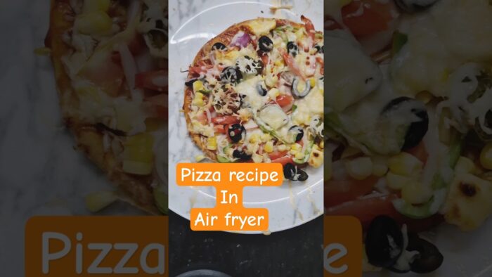Pizza recipe in Air Fryer | Homemade pizza | Farmhouse pizza | Pizza for kids #pizza #foodrecipe