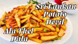 Receta de papas al diablo de Sri Lanka con freidora de aire Ninja Foodi | Ala Thel Dala | Añade  ...