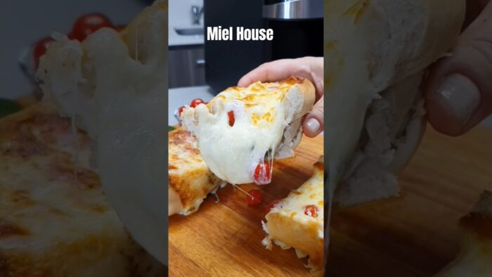 Receta en menos de 2 minutos ! pan relleno en Freidora de aire #airfryer