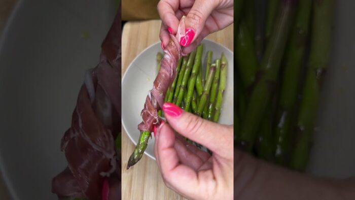 Receta fácil y resultona: espárragos con jamón en freidora de aire