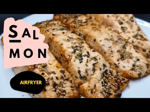 SALMON EN FREIDORA DE AIRE 🐟. Receta Fácil y rápida 😋