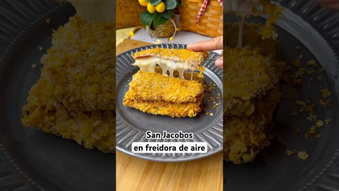 SAN JACOBOS en AIRFRYER #airfryer #freidoradeaire #recetas #sanjacobos #recetasrapidas #receta #deli