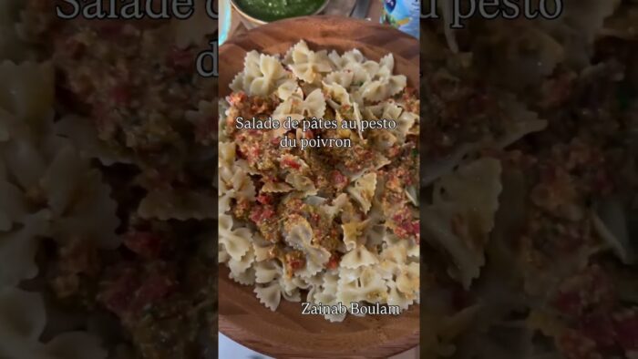 Salade de pâtes au pesto du poivron recette cookidoo. #thermomix #recettefacile #shorts