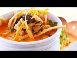Sopa de tortilla en thermomix,  fácil, rápido y rica!! 😋
