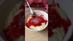🍓 Spaghetti-Eis Milchreis mit Erdbeersoße – Einfach & Köstlich! | Thermomix® Rezept