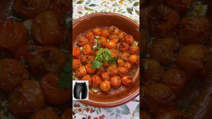 🍅TOMATES CHERRY en FREIDORA DE AIRE, sana delicia súper fácil de preparar #covalplato #recetas