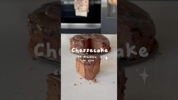 Tarta de queso con 3 ingredientes en freidora de aire #recetasfaciles #recetas #recetasanas