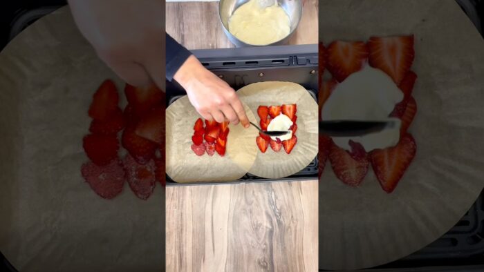 Tartes aux fraises 🍓 airfryer