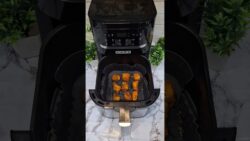 Tasty and healthy fish fry in an air fryer.
