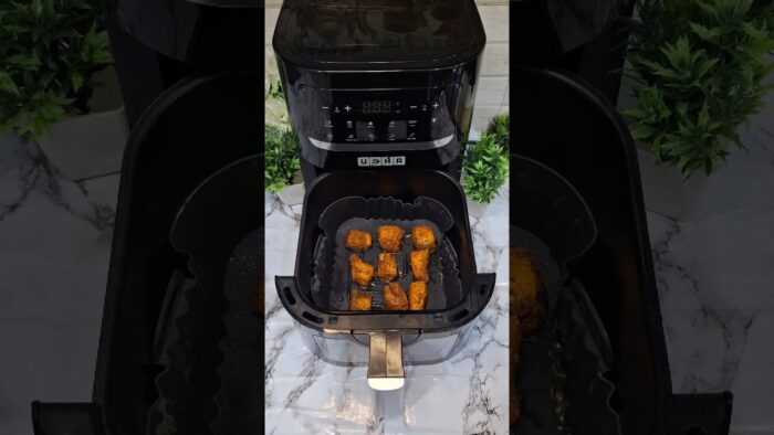 Tasty and healthy fish fry in an air fryer.