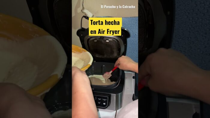 Torta hecha en Ninja Air Fryer #ninjaairfryer #torta #viral #youtube #1million #catracha #youtuber
