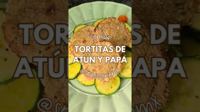 Tortitas de atún y papa en air-fryer | Recetas saludables #señoracocina