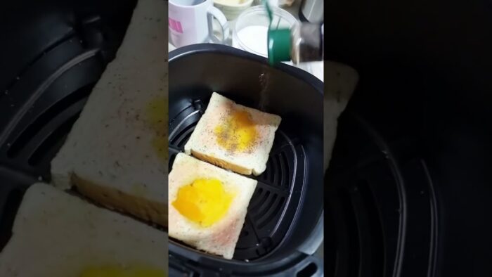 easy air fryer egg toast