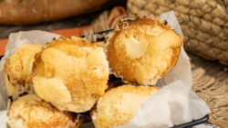 Magdalenas de harina de patata con sabor a vainilla