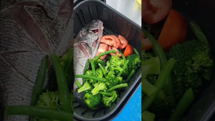 pescado en freidora de aire 🤤😋 #crismarperu #canaldecocina