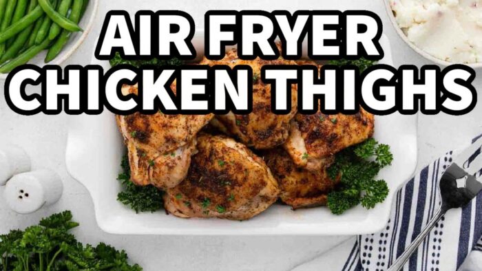 ¡La mejor receta de muslos de pollo en freidora de aire!