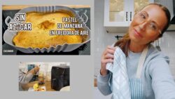 ¿Conoces la receta de Tarta de Manzana  SIN AZÚCAR ?🍎 Realizada en la freidora de aire  #receta