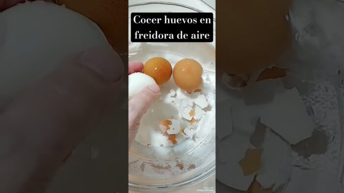 Cocer huevos en freidora de aire