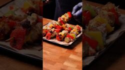 Air Fryer Barbecue Skewer Kebab Recipe #BBQKebab #HealthyGrilling  #EasyDinner #baking #foryou